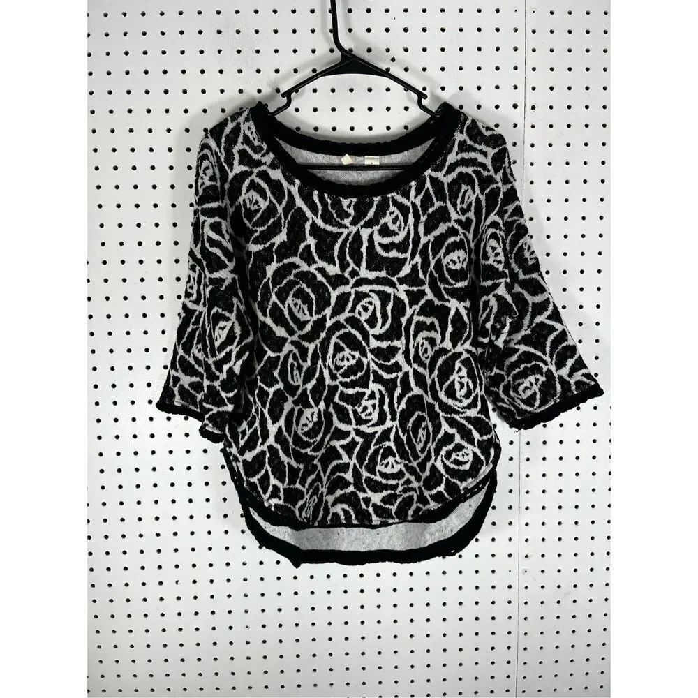 Moth Anthropologie floral sweater